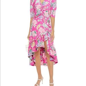 Gorgeous Sandro Paris Dress perfect for a spring wedding. Low to high. Bloomies